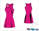 Bio Tec Pink Black Women's Netball Dress